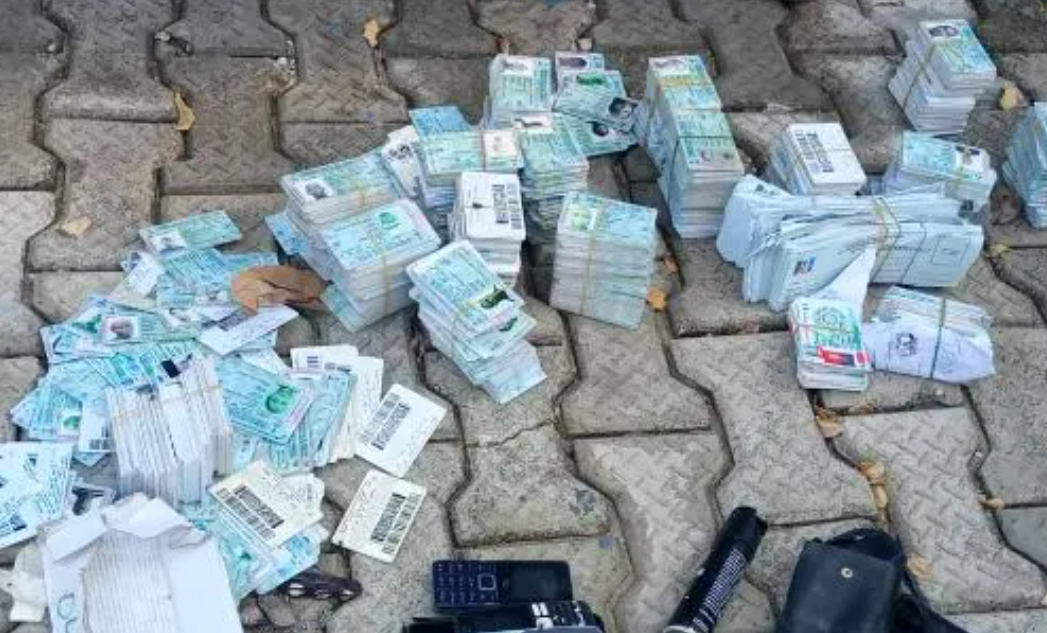 1,671 PVCs and ballots are found by the army in a Lagos flat.