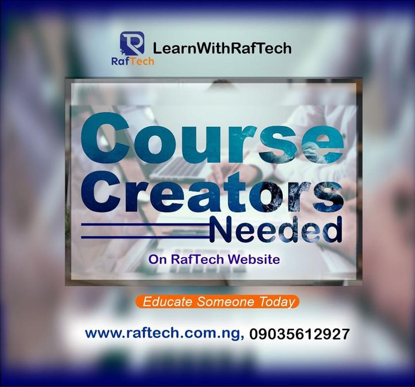 Course Creators Needed Urgetly