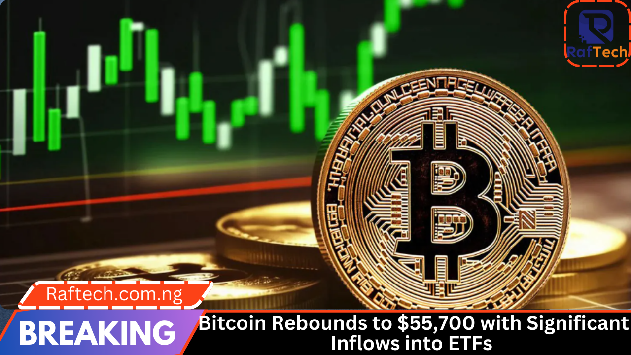 Bitcoin Rebounds to $55,700 with Significant Inflows into ETFs